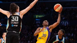Ogwumike's historic week continues with another standout performance taken at Crypto.com Arena (Los Angeles Sparks). Photo by Edwin So - The Sporting Tribune