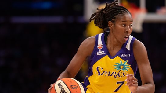 TST Images: NY Liberty defeat LA Sparks, 113-109, at Crypto.com Arena taken Crypto.com Arena (Los Angeles Sparks). Photo by Edwin So - The Sporting Tribune