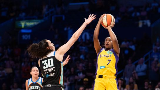 Sparks lose sixth straight after falling short to Liberty taken at Crypto.com Arena (Los Angeles Sparks). Photo by Edwin So - The Sporting Tribune