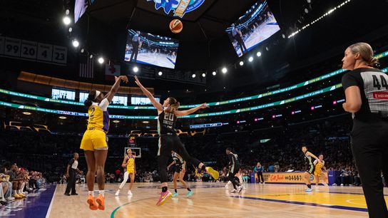 Sparks start three-game road trip in New York against Liberty taken at Barclays Center (Los Angeles Sparks)