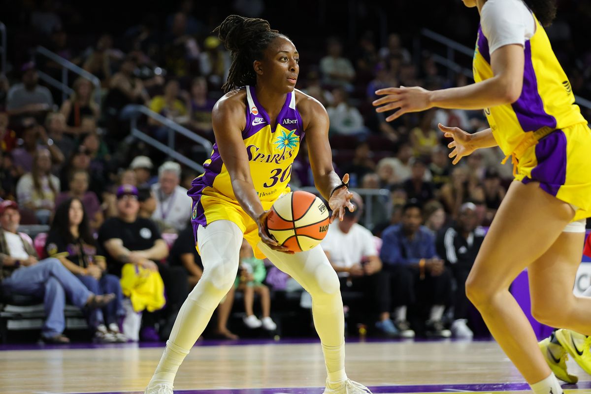 Los Angeles Sparks forward Nneka Ogwumike (30) secures the loose rebound during a WNBA basketball game against the Phoenix Mercury on August 11th, 2026 in Los Angeles, CA. Los Angeles Sparks forward Nneka Ogwumike (30) secures the loose rebound during a WNBA basketball game against the Phoenix Mercury on August 11th, 2026 in Los Angeles, CA.