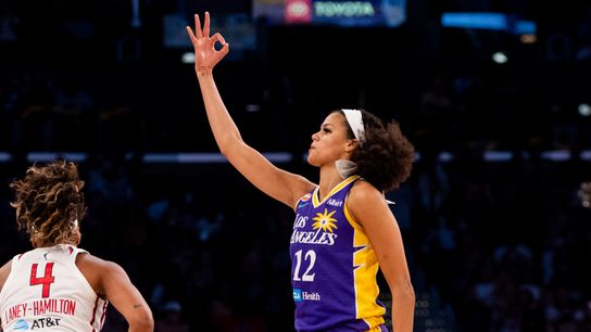 The many sides of Rae Burrell, who can't be put in a box taken in Los Angeles (Los Angeles Sparks). Photo by John Panganiban-The Sporting Tribune