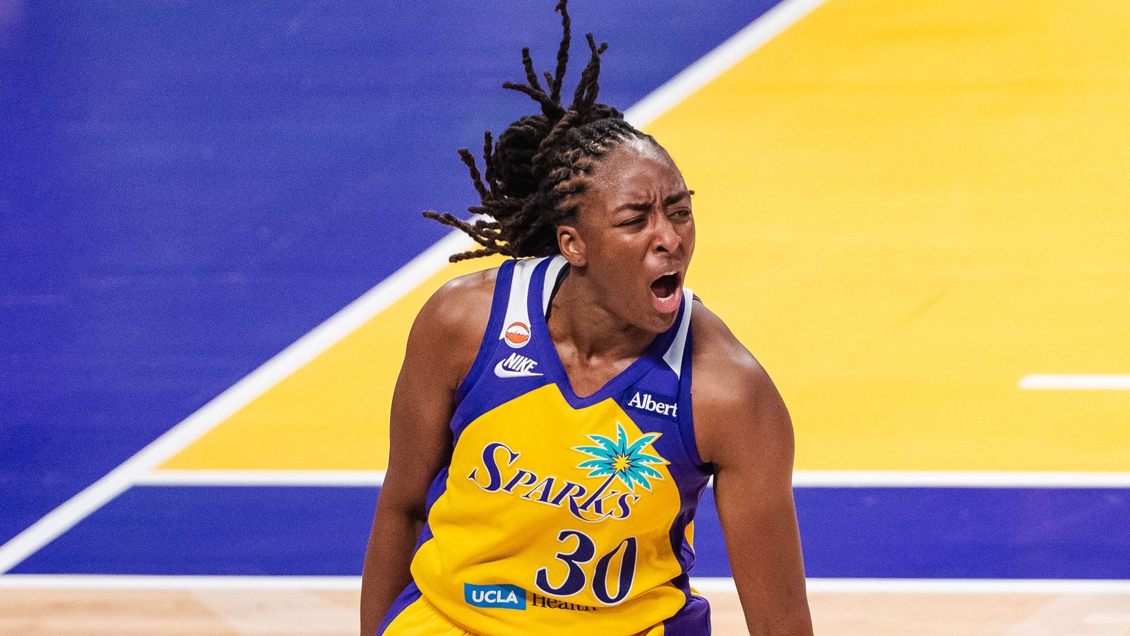 TST Images: Valkyries beat Sparks, 76-75, at Crypto Arena