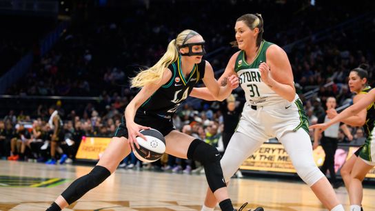Sparks withstand Storm, win second straight taken at Crypto.com Arena (Los Angeles Sparks). Photo by Steven Bisig-Imagn Images