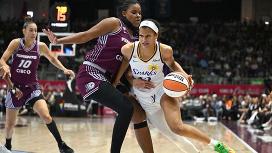 Tempo blow Sparks out behind record-tying 53-point Mabrey game taken at Coca-Cola Coliseum (Los Angeles Sparks). Photo by Dan Hamilton-Imagn Images