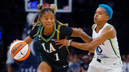 Sparks end road trip with upset win over Lynx taken at Target Center (Los Angeles Sparks)