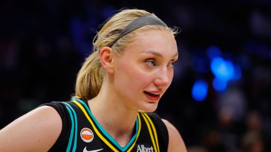 Realizing the potential of Cameron Brink taken in Los Angeles (Los Angeles Sparks). Photo by Bruce Kluckhohn-Imagn Images