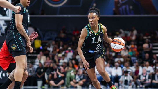 Sparks waive guard Kiana Williams taken in Los Angeles (Los Angeles Sparks). Photo by Brett Davis-Imagn Images