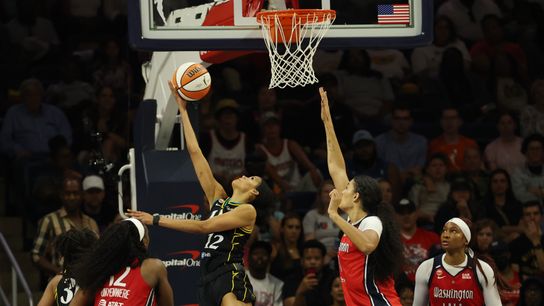 Sparks finish home stand against young, talented Mystics taken at Crypto.com Arena (Los Angeles Sparks). Photo by Geoff Burke-Imagn Images